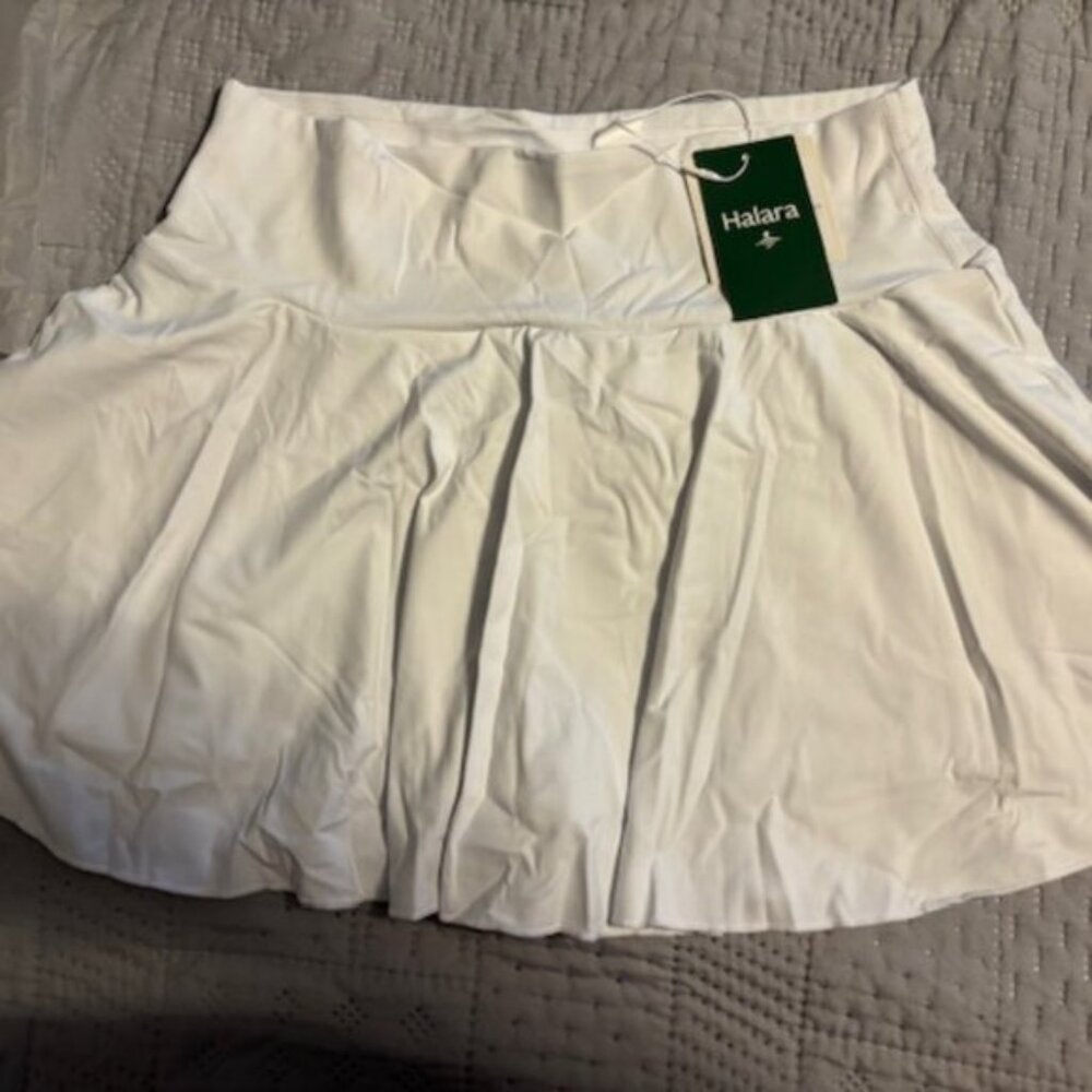 Halara White Skort